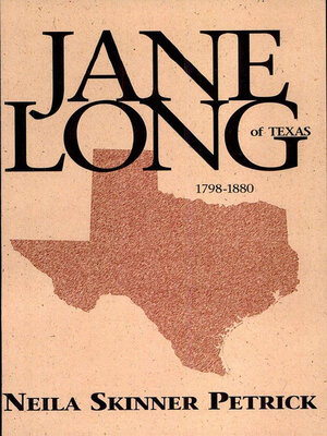 cover image of Jane Long of Texas